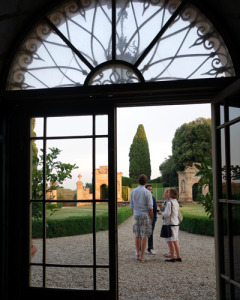 View from entrance to Villa di Geggiano