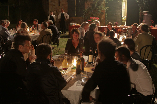 Buffet dinner with the musicians - Villa di Geggiano (Photo: Ari de Kok)