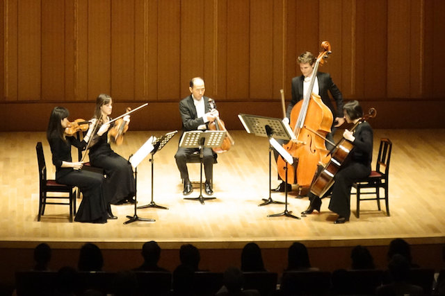 Concert - Schubert string quintet - Hamarikyu Asahi Hall, Tokyo