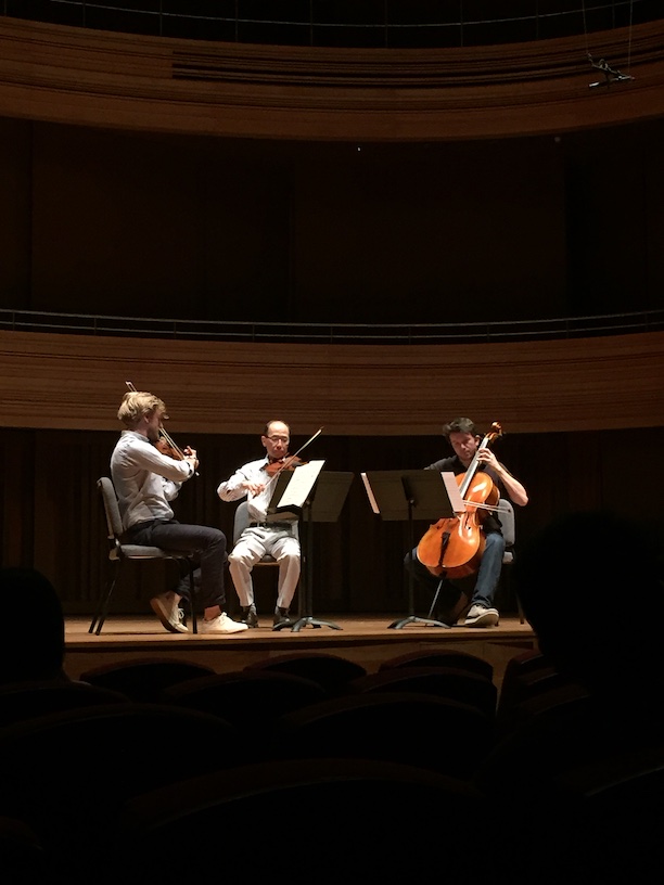 Beethoven string trio concert performance at Yong Siew Toh Conservatory, Singapore (Photo: Christel Hon)