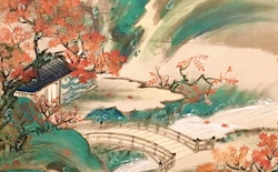 Screen: Autumn colours in Xiling c 1700